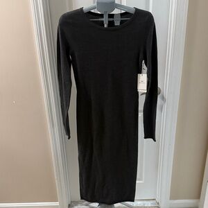 Something Navy Black Long Sleeve Dress